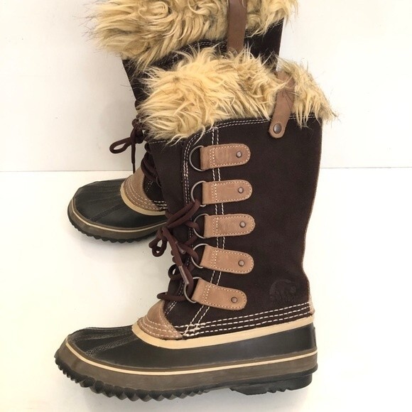 Womens Sorel Joan of Arctic Snow Waterproof Leather Boots NL1540-248 Size 7 - Picture 1 of 13